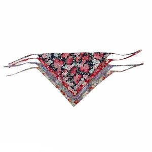 Dog or Puppy Floral Print Bandanas Set of 4